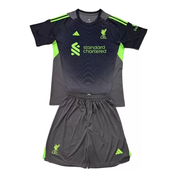 Liverpool Keeper Tenue Kind 2025/26 Zwarte Liverpool Keeper Tenue Kind 2025/26 Zwarte
