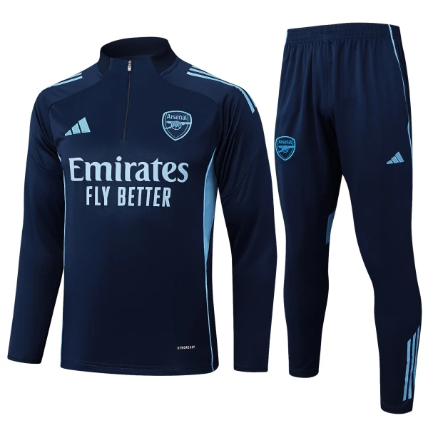 Arsenal Trainingssweaterset Heren 2025/26 Kwartrits Grijze Arsenal Trainingssweaterset Heren 2025/26 Kwartrits Grijze