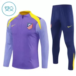 Atlético Madrid Trainingssweaterset Kind 2025/26 Kwartrits Purper Atlético Madrid Trainingssweaterset Kind 2025/26 Kwartrits Purper