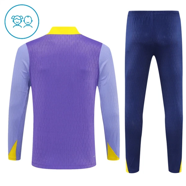 Atlético Madrid Trainingssweaterset Kind 2025/26 Kwartrits Purper