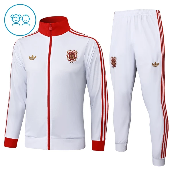 FC Bayern München Trainingsjack Pak Kind 2024/25 Witte FC Bayern München Trainingsjack Pak Kind 2024/25 Witte