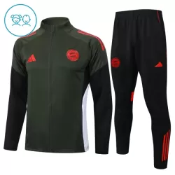 FC Bayern München Trainingssweaterset Kind 2025/26 Kwartrits Groene FC Bayern München Trainingssweaterset Kind 2025/26 Kwartrits Groene