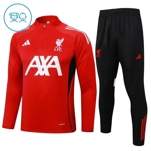 Liverpool Trainingssweaterset Kind 2024/25 Kwartrits Rode Liverpool Trainingssweaterset Kind 2024/25 Kwartrits Rode
