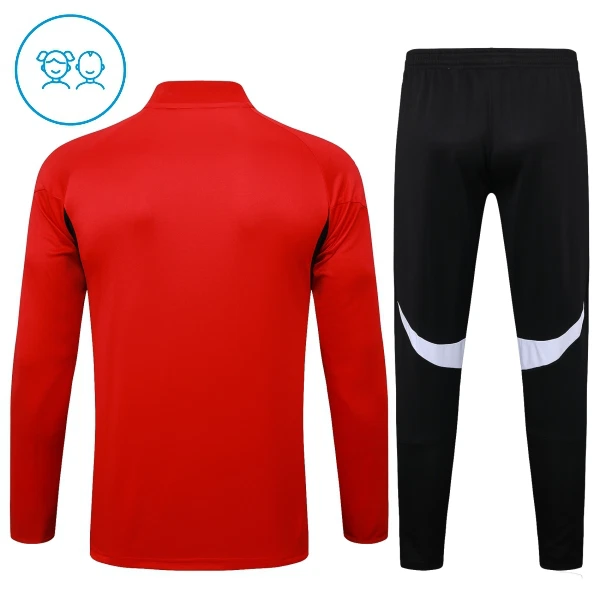 Liverpool Trainingssweaterset Kind 2024/25 Kwartrits Rode