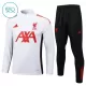 Liverpool Trainingssweaterset Kind 2025/26 Kwartrits Witte Liverpool Trainingssweaterset Kind 2025/26 Kwartrits Witte