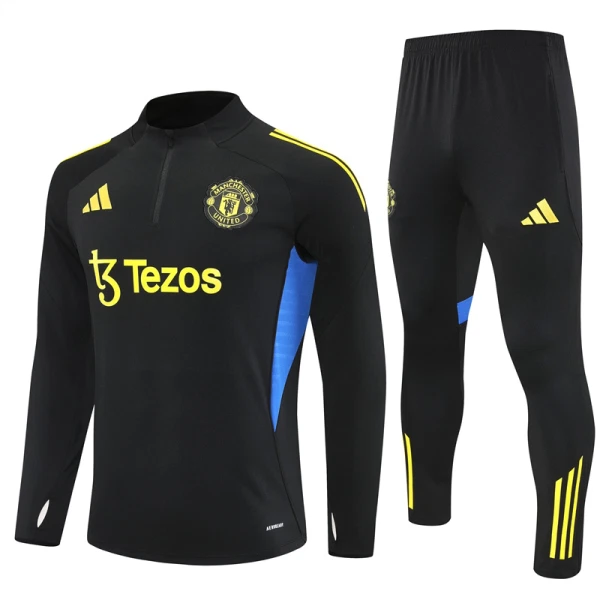 Manchester United Trainingssweaterset Heren 2025/26 Kwartrits Manchester United Trainingssweaterset Heren 2025/26 Kwartrits