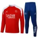Paris Saint-Germain Trainingssweaterset Heren 2025/26 Kwartrits Rode Paris Saint-Germain Trainingssweaterset Heren 2025/26 Kwartrits Rode