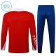 Paris Saint-Germain Trainingssweaterset Kind 2025/26 Kwartrits Rode