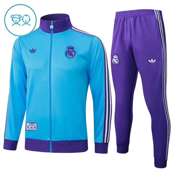 Real Madrid Trainingsjack Pak Kind 2025/26 Blauwe