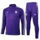 Real Madrid Trainingssweaterset Heren 2025/26 Kwartrits Purper Real Madrid Trainingssweaterset Heren 2025/26 Kwartrits Purper