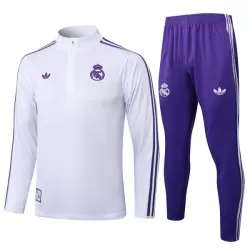 Real Madrid Trainingssweaterset Heren 2025/26 Kwartrits Witte Real Madrid Trainingssweaterset Heren 2025/26 Kwartrits Witte