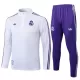 Real Madrid Trainingssweaterset Heren 2025/26 Kwartrits Witte Real Madrid Trainingssweaterset Heren 2025/26 Kwartrits Witte