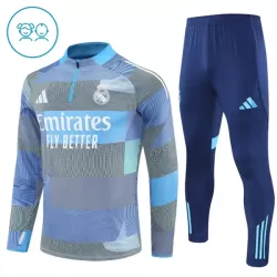 Real Madrid Trainingssweaterset Kind 2025/26 Kwartrits Blauwe Real Madrid Trainingssweaterset Kind 2025/26 Kwartrits Blauwe