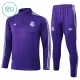 Real Madrid Trainingssweaterset Kind 2025/26 Kwartrits Purper Real Madrid Trainingssweaterset Kind 2025/26 Kwartrits Purper