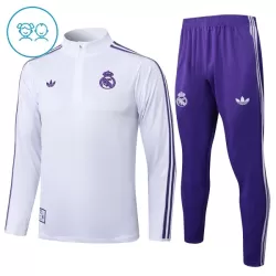 Real Madrid Trainingssweaterset Kind 2025/26 Kwartrits Witte Real Madrid Trainingssweaterset Kind 2025/26 Kwartrits Witte