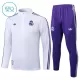 Real Madrid Trainingssweaterset Kind 2025/26 Kwartrits Witte Real Madrid Trainingssweaterset Kind 2025/26 Kwartrits Witte