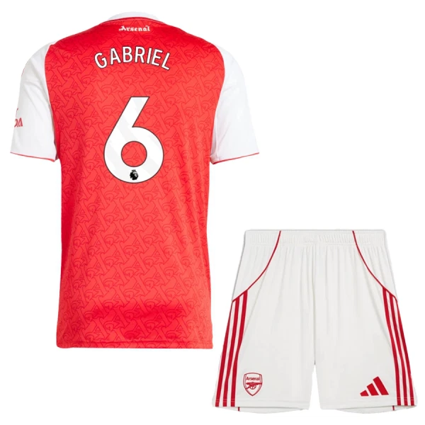 Arsenal Gabriel 6 Tenue Kind Thuis 2025/26 Arsenal Gabriel 6 Tenue Kind Thuis 2025/26