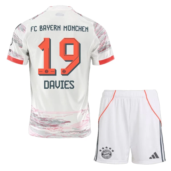 FC Bayern München Alphonso Davies 19 Tenue Kind Uit 2025/26 FC Bayern München Alphonso Davies 19 Tenue Kind Uit 2025/26