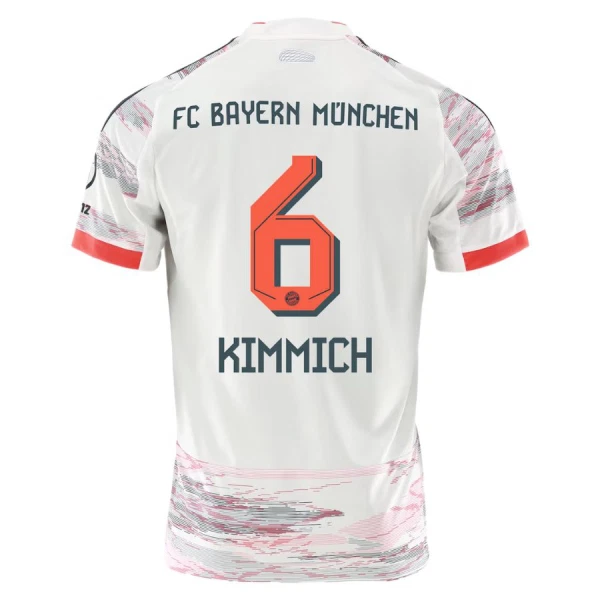 FC Bayern München Joshua Kimmich 6 Shirt Heren Uit 2025/26 FC Bayern München Joshua Kimmich 6 Shirt Heren Uit 2025/26