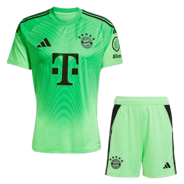 FC Bayern München Keeper Tenue Kind 2025/26 Groene FC Bayern München Keeper Tenue Kind 2025/26 Groene