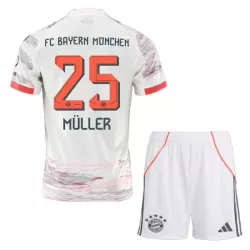 FC Bayern München Thomas Müller 25 Tenue Kind Uit 2025/26 FC Bayern München Thomas Müller 25 Tenue Kind Uit 2025/26