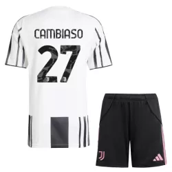 Juventus Cambiaso 27 Tenue Kind Thuis 2025/26 Juventus Cambiaso 27 Tenue Kind Thuis 2025/26