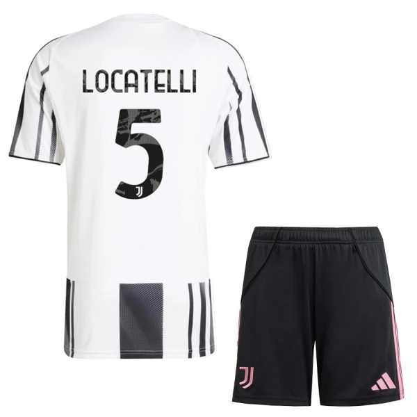 Juventus Locatelli 5 Tenue Kind Thuis 2025/26 Juventus Locatelli 5 Tenue Kind Thuis 2025/26