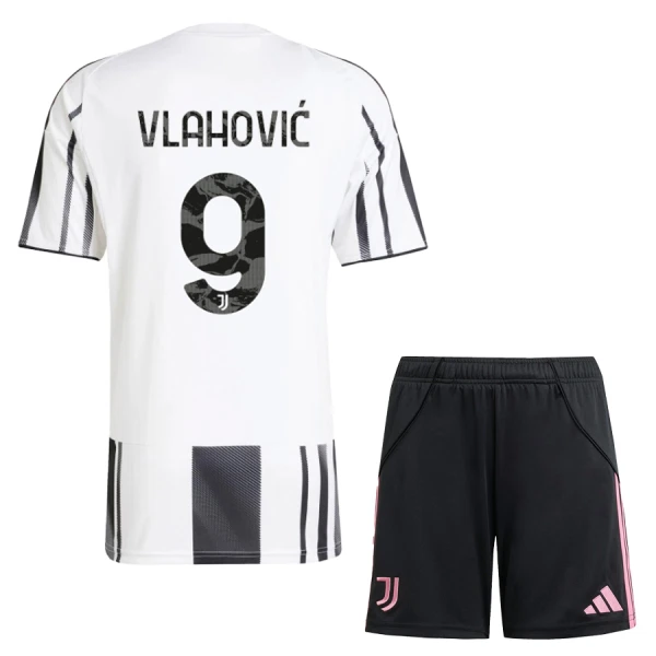 Juventus Vlahovic 9 Tenue Kind Thuis 2025/26 Juventus Vlahovic 9 Tenue Kind Thuis 2025/26