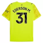 Manchester City Ederson M. 31 Keeper Shirt Heren 2025/26 Gele