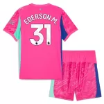 Manchester City Ederson M. 31 Keeper Tenue Kind 2025/26 Roze