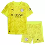 Manchester City Keeper Tenue Kind 2025/26 Gele