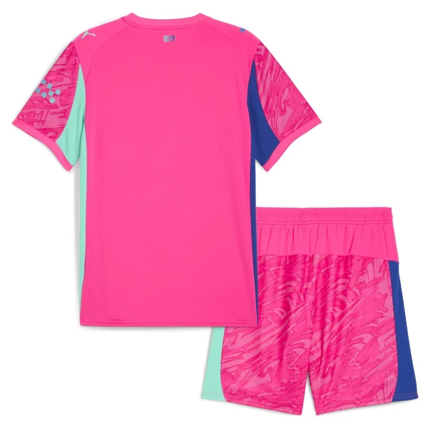 Manchester City Keeper Tenue Kind 2025/26 Roze