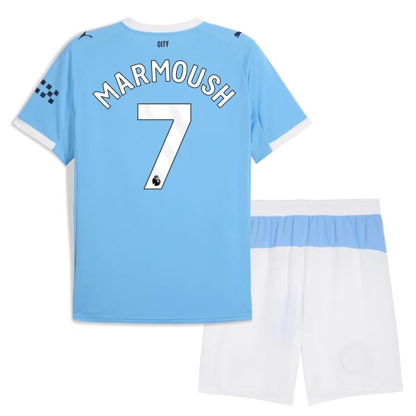 Manchester City Marmoush 7 Tenue Kind Thuis 2025/26 Manchester City Marmoush 7 Tenue Kind Thuis 2025/26