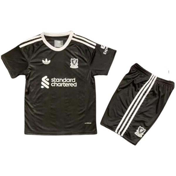 Liverpool Keeper Tenue Kind 2025/26 Zwarte Liverpool Keeper Tenue Kind 2025/26 Zwarte