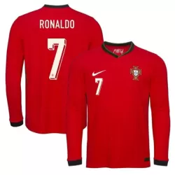 Portugal Ronaldo 7 Shirt Heren Thuis 2025 Lange Mouw Portugal Ronaldo 7 Shirt Heren Thuis 2025 Lange Mouw