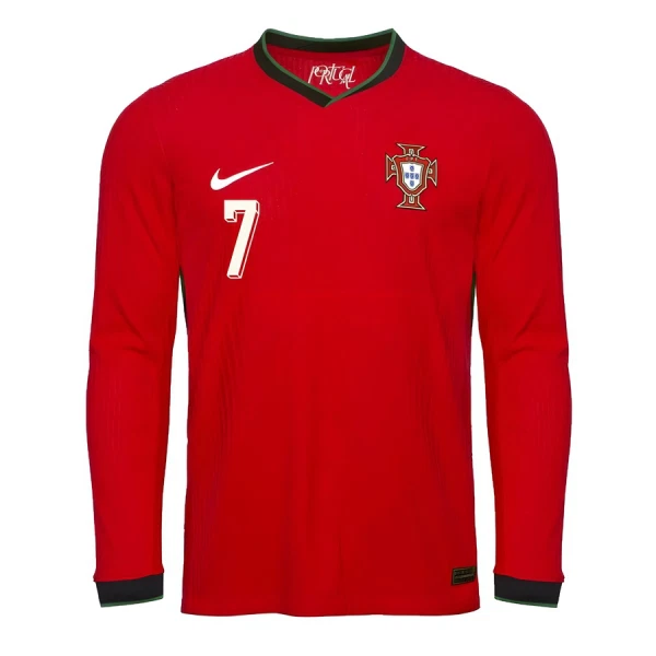 Portugal Ronaldo 7 Shirt Heren Thuis 2025 Lange Mouw