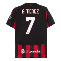 AC Milan Gimenez 7 Shirt Heren Thuis 2025/26 AC Milan Gimenez 7 Shirt Heren Thuis 2025/26