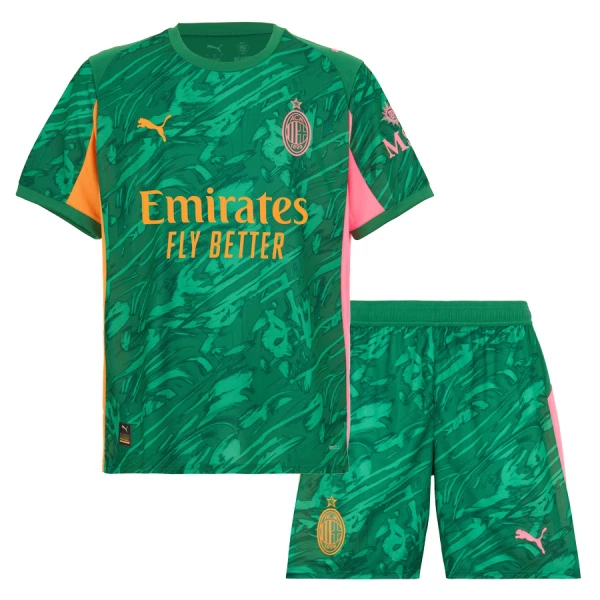 AC Milan Keeper Tenue Kind 2025/26 Groene