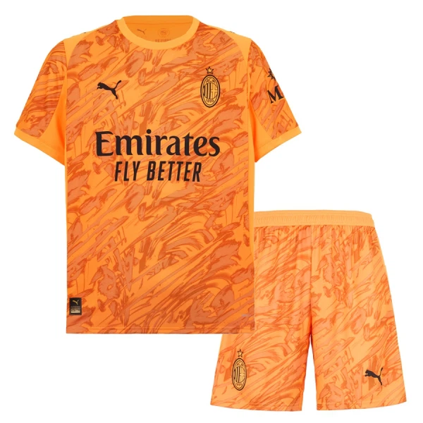 AC Milan Keeper Tenue Kind 2025/26 Oranje AC Milan Keeper Tenue Kind 2025/26 Oranje