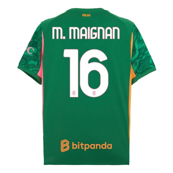 AC Milan M. Maignan 16 Keeper Shirt Heren 2025/26 Groene AC Milan M. Maignan 16 Keeper Shirt Heren 2025/26 Groene