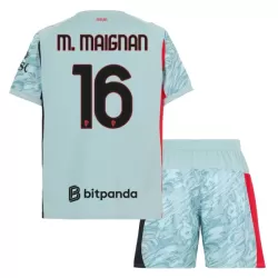 AC Milan M. Maignan 16 Keeper Tenue Kind 2025/26 Blauwe AC Milan M. Maignan 16 Keeper Tenue Kind 2025/26 Blauwe
