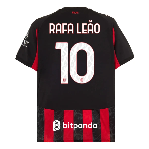 AC Milan Rafael Leao 10 Shirt Heren Thuis 2025/26 AC Milan Rafael Leao 10 Shirt Heren Thuis 2025/26