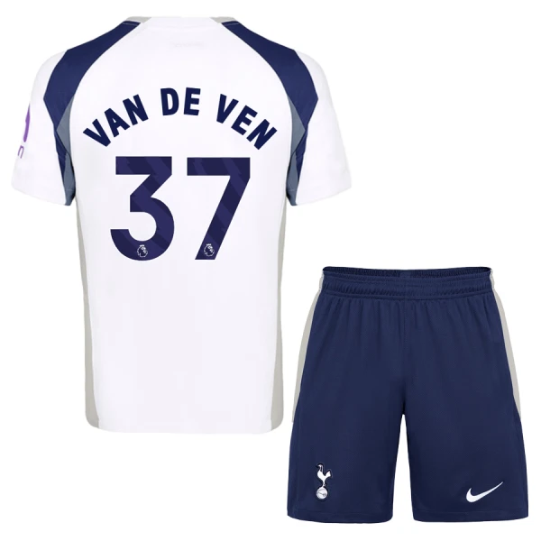 Tottenham Hotspur Van De Ven 37 Tenue Kind Thuis 2025/26 Tottenham Hotspur Van De Ven 37 Tenue Kind Thuis 2025/26