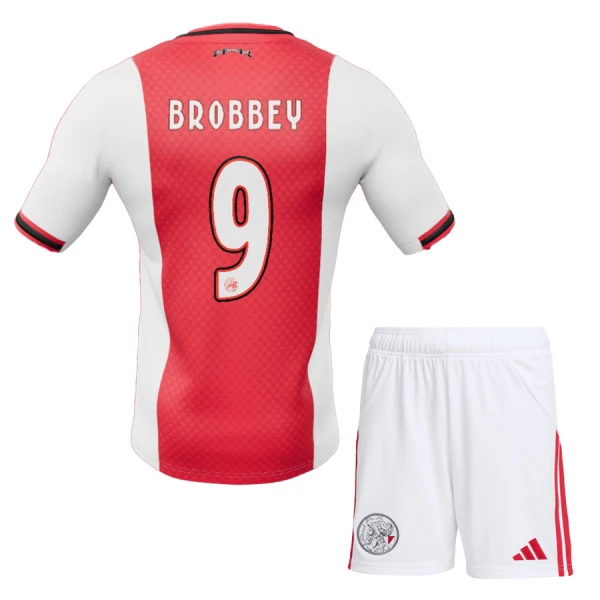 AFC Ajax Brobbey 9 Tenue Kind Thuis 2025/26 AFC Ajax Brobbey 9 Tenue Kind Thuis 2025/26