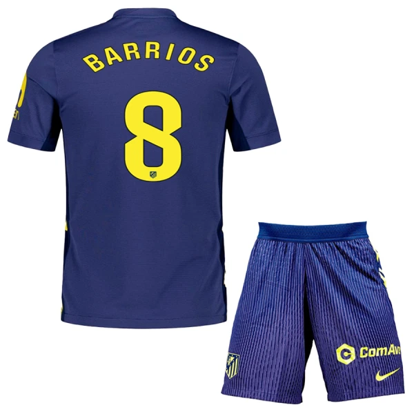 Atlético Madrid Barrios 8 Tenue Kind Uit 2025/26 Atlético Madrid Barrios 8 Tenue Kind Uit 2025/26