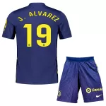 Atlético Madrid J. Alvarez 19 Tenue Kind Uit 2025/26