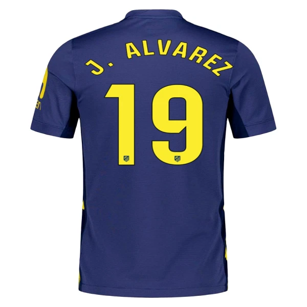 Atlético Madrid J. Alvarez 19 Tenue Kind Uit 2025/26