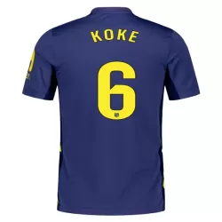 Atlético Madrid Koke 6 Shirt Heren Uit 2025/26 Atlético Madrid Koke 6 Shirt Heren Uit 2025/26