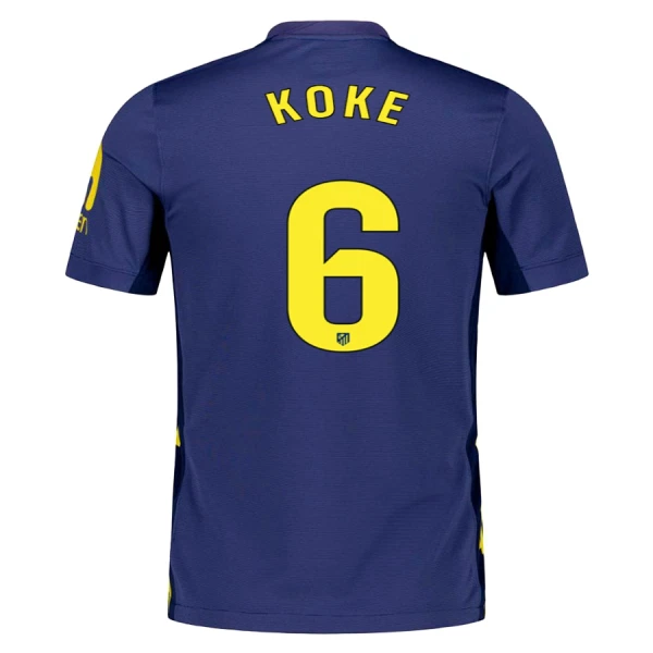 Atlético Madrid Koke 6 Shirt Heren Uit 2025/26 Atlético Madrid Koke 6 Shirt Heren Uit 2025/26