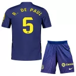 Atlético Madrid R. De Paul 5 Tenue Kind Uit 2025/26